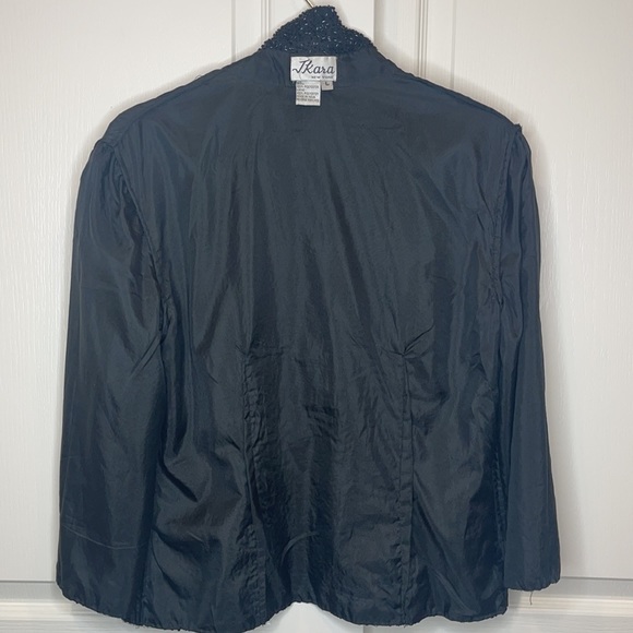 JKara New York Black Beaded Jacket/Top Size L - Picture 11 of 11